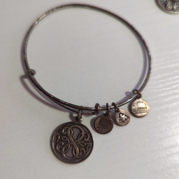 ALEX and Ani Bundle of 3 Bangle Charm Bracelets‎ Adjustable - Picture 4 of 8